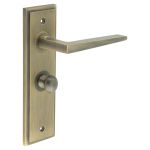 Burlington Mayfair Door Handles On Back Plate with Turn & Release