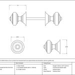 Anvil Elmore Concealed Mortice Knob Set