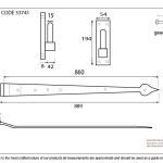From the Anvil Hook & Band Hinge - Cranked (pair)