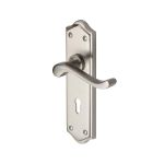 Heritage Brass - Buckingham Door Handle on Plate