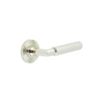 Burlington Piccadilly Knurled Door Handles On Rose