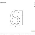From The Anvil Polished Brass Numeral