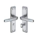 Heritage Brass - Deco Door Handle on Plate