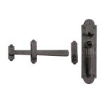 Tudor - Gate Latch Black Iron