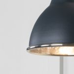 Hammered Nickel Brindley Wall Light in Soot
