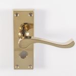 Contract Victorian Scroll Lever on Backplate