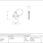 From The Anvil 30mm Round Escutcheon