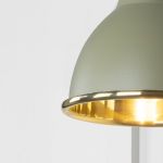 Smooth Brass Brindley Wall Light in Tump