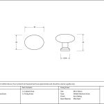 From The Anvil Oval Cabinet Knob