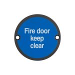Stainless Steel Fire Door Keep Clear