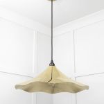 Smooth Brass Flora Pendant