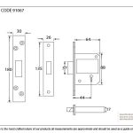 BS 5 Lever Deadlock KA