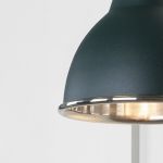 Smooth Nickel Brindley Wall Light in Dingle