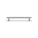 Heritage Brass - Knurled Cabinet Pull Handle with Plate