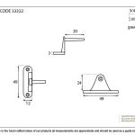 Anvil Cranked Casement Stay Pin