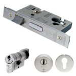 Easi T Euro Profile BS Cylinder and Turn Sashlock