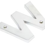 From The Anvil Satin Chrome Letter