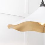 Smooth Brass Flora Pendant in Flock