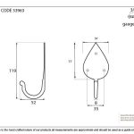 Anvil Gothic Coat Hook