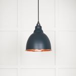 Smooth Copper Brindley Pendant in Soot