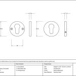 Anvil Regency Concealed Escutcheon
