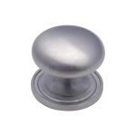 Heritage Brass - Victorian Round Cabinet Knob with Base