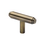 Heritage Brass - Stepped T-Bar Cabinet Knob