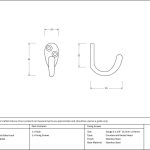 Anvil Celtic Single Robe Hook