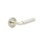 Burlington Piccadilly Knurled Door Handles On Rose