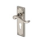Heritage Brass - Edwardian Door Handle on Plate