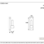 Pewter Frame Hook for 33741 (pair)