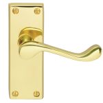 Contract Victorian Scroll Lever on Backplate