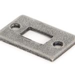 Pewter Mortice Plate For 4" Cranked Bolt
