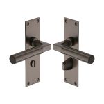 Heritage Brass - Bauhaus Door Handle on Plate