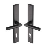 Heritage Brass - Bauhaus LH Door Handle on Plate