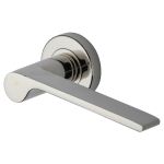 Heritage Brass - Julia Door Handle on Round Rose