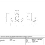 Anvil Celtic Double Robe Hook