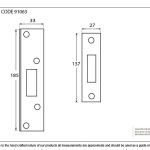 Black ½" Rebate Kit for Deadlock