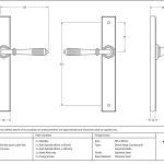 From The Anvil Reeded Slimline Lever Set
