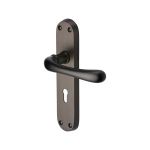 Heritage Brass - Luna Door Handle on Plate