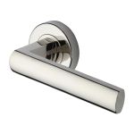Heritage Brass - Poseidon Door Handle on Round Rose