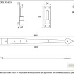 From the Anvil Hook & Band Hinge - Cranked (pair)