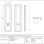 Anvil Art Deco Rectangular Pull - Privacy Set