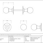 Anvil Ball Mortice Knob Set