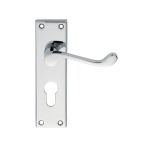 Contract Victorian Scroll Lever on Backplate