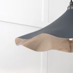 Smooth Nickel Flora Pendant in Soot