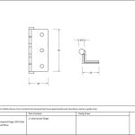 From The Anvil  2 ½" Stormproof Hinge 1951 (pair)