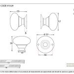 Anvil 57mm Mushroom Mortice/Rim Knob Set