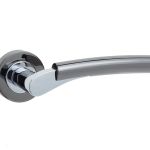 Jedo Dual Range Arkus Door Handles On Rose