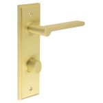 Burlington Fitzrovia Door Handles On Back Plate with Turn & Release
